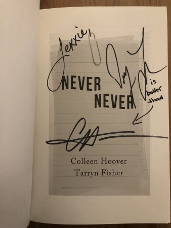 signed Never Never - (un)Conventional Bookviews - Weekend Wrap-up